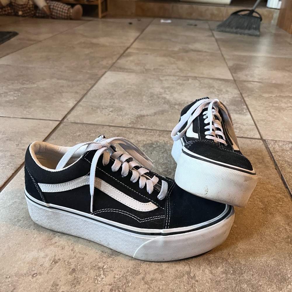 Vans Black and White Sneakers